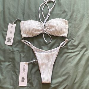 White fox Swim Suit